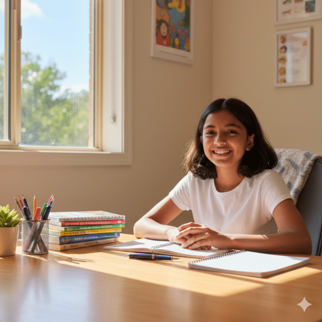 নতুন শিক্ষাবর্ষে শিক্ষার্থীর সফলতার মূলমন্ত্র - 2026 2 নতুন শিক্ষাবর্ষে পড়ার টেবিলে গোছগাছ করা একজন হাসিখুশি শিক্ষার্থী। শিক্ষার্থী