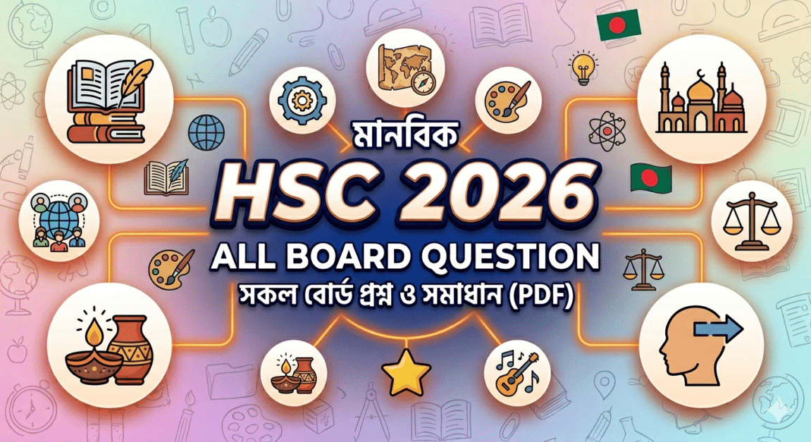 Hsc 2026 All Board Question &Amp; Solution Pdf: সকল বিষয়ের প্রশ্ন ও উত্তর সমাধান 12 HSC 2026 All Board Question Solution PDF